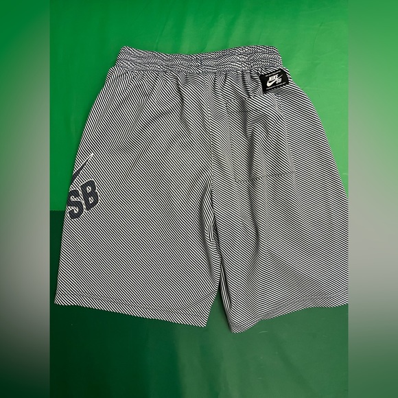 Nike SB shorts boys size small, navy blue and white stripes - Picture 3 of 5